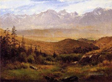  Hill Art - In the Foothills of the Mountais Albert Bierstadt